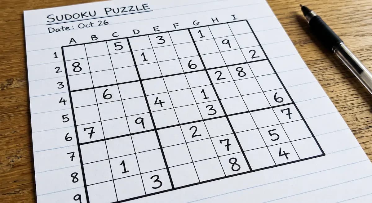 nine by nine Sudoku