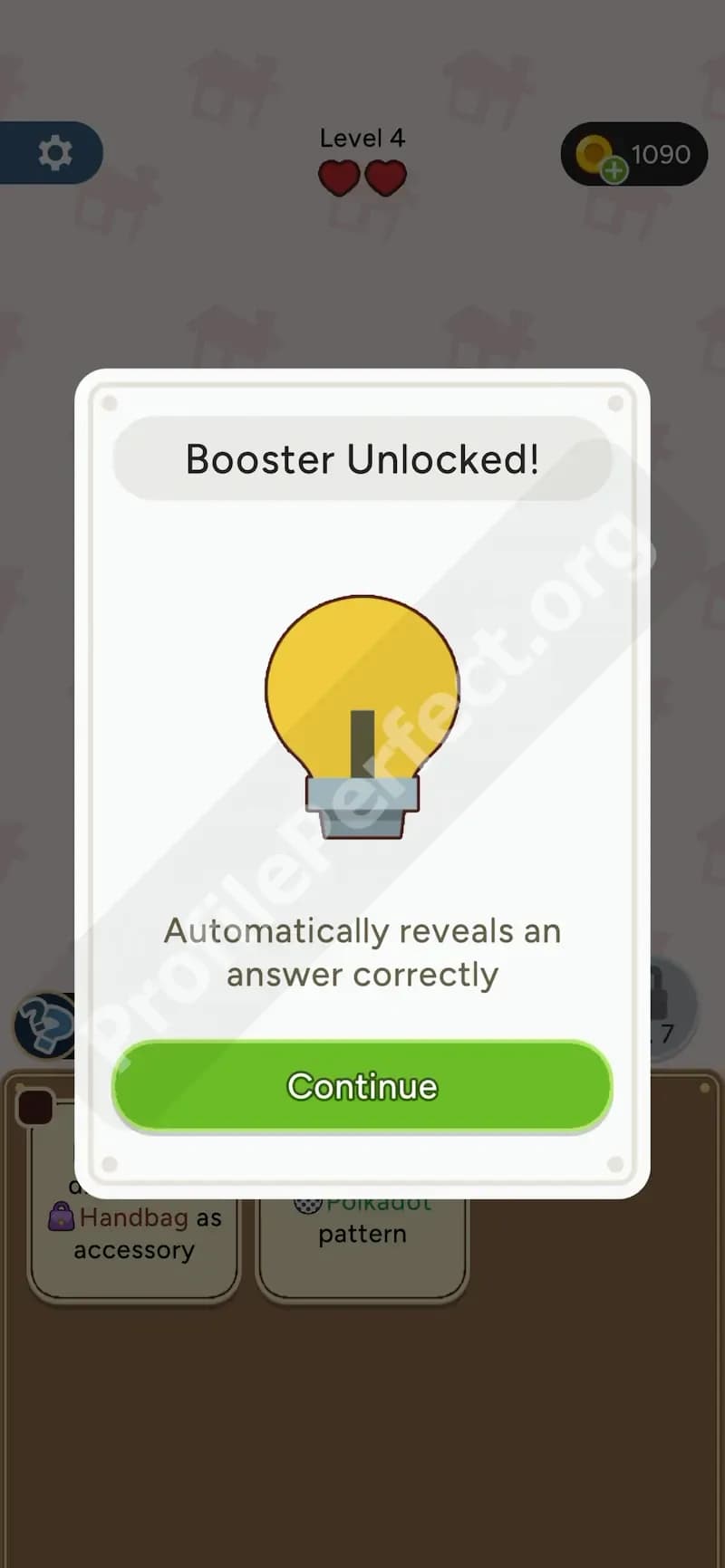 Boosters in Profile Perfect