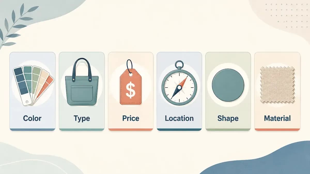 Why traits like Color, Type, Price, and Location show up again and again